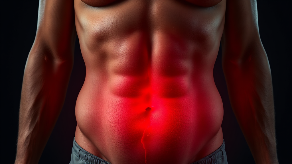 췌장암 의심 증상 (realistic 스타일)