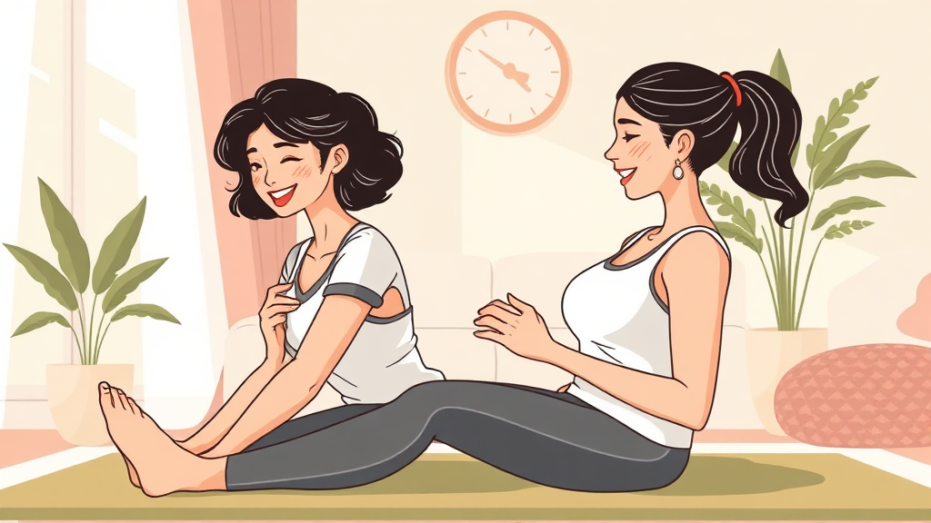 요실금 예방 및 생활 습관 개선 (illustration 스타일)