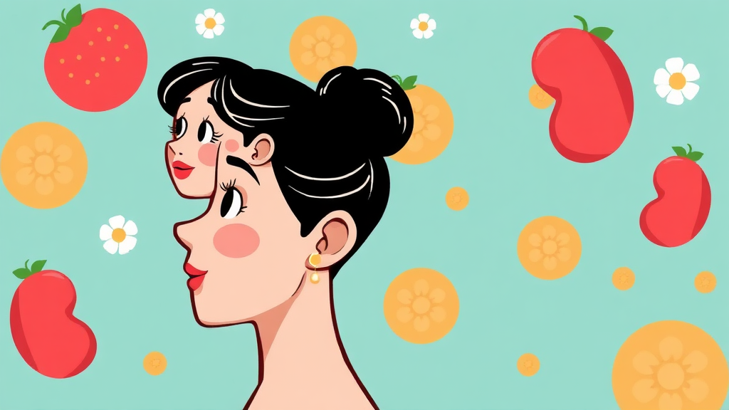 어린 콜라겐 부작용 (cartoon 스타일)